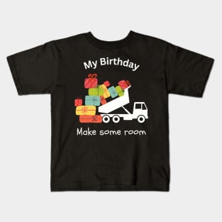 My Birthday dumper truck Kids T-Shirt